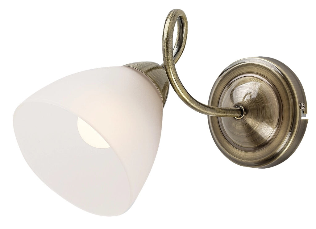Applique classica Palomina Rabalux 1xE27 marrone bianco