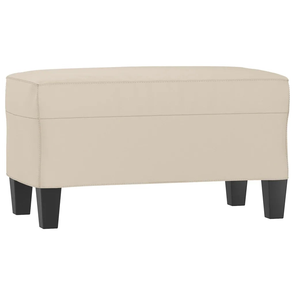Panca crema 70x35x41 cm in Microfibra 349449