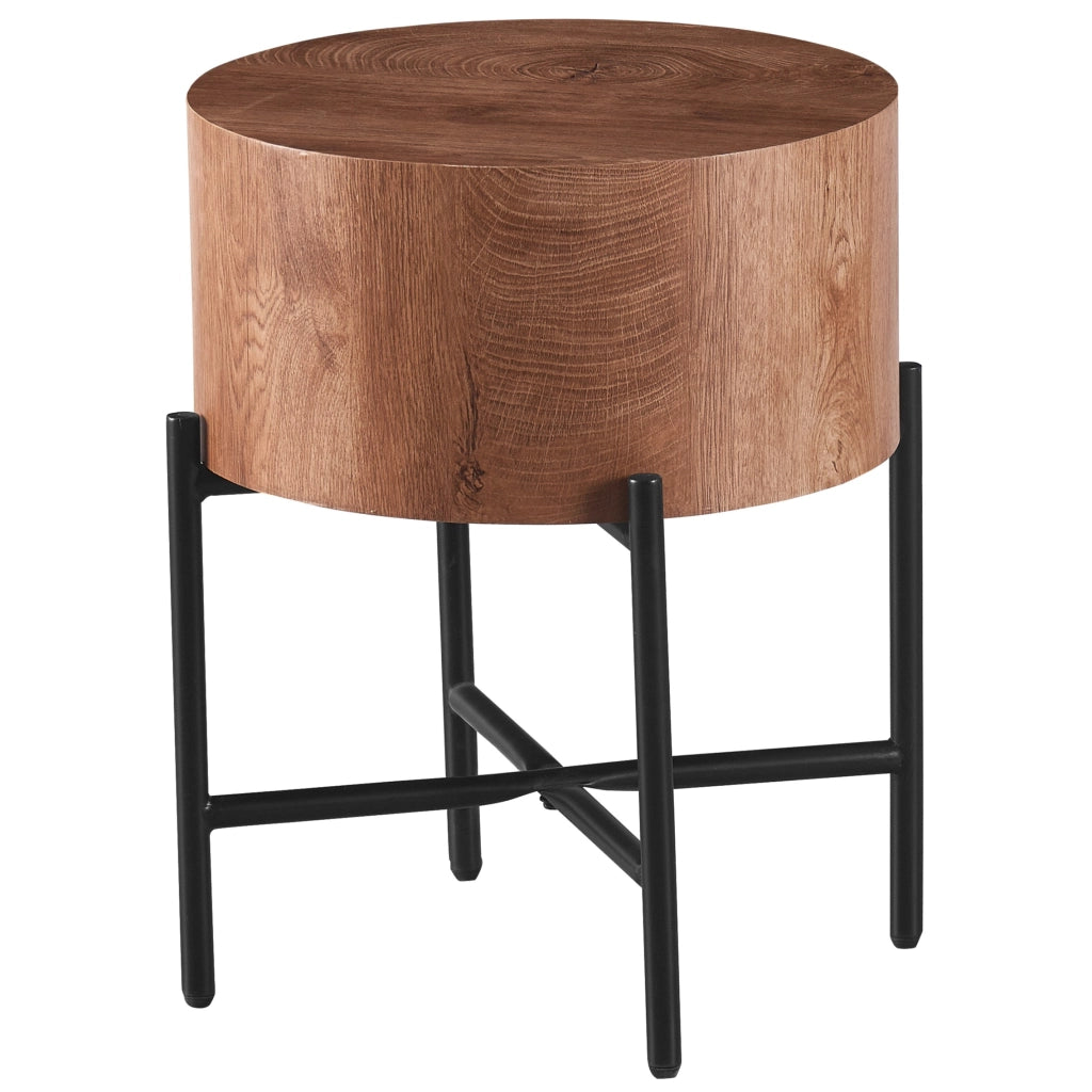 Tavolino da caffè KAMIK HIGH in MDF marrone