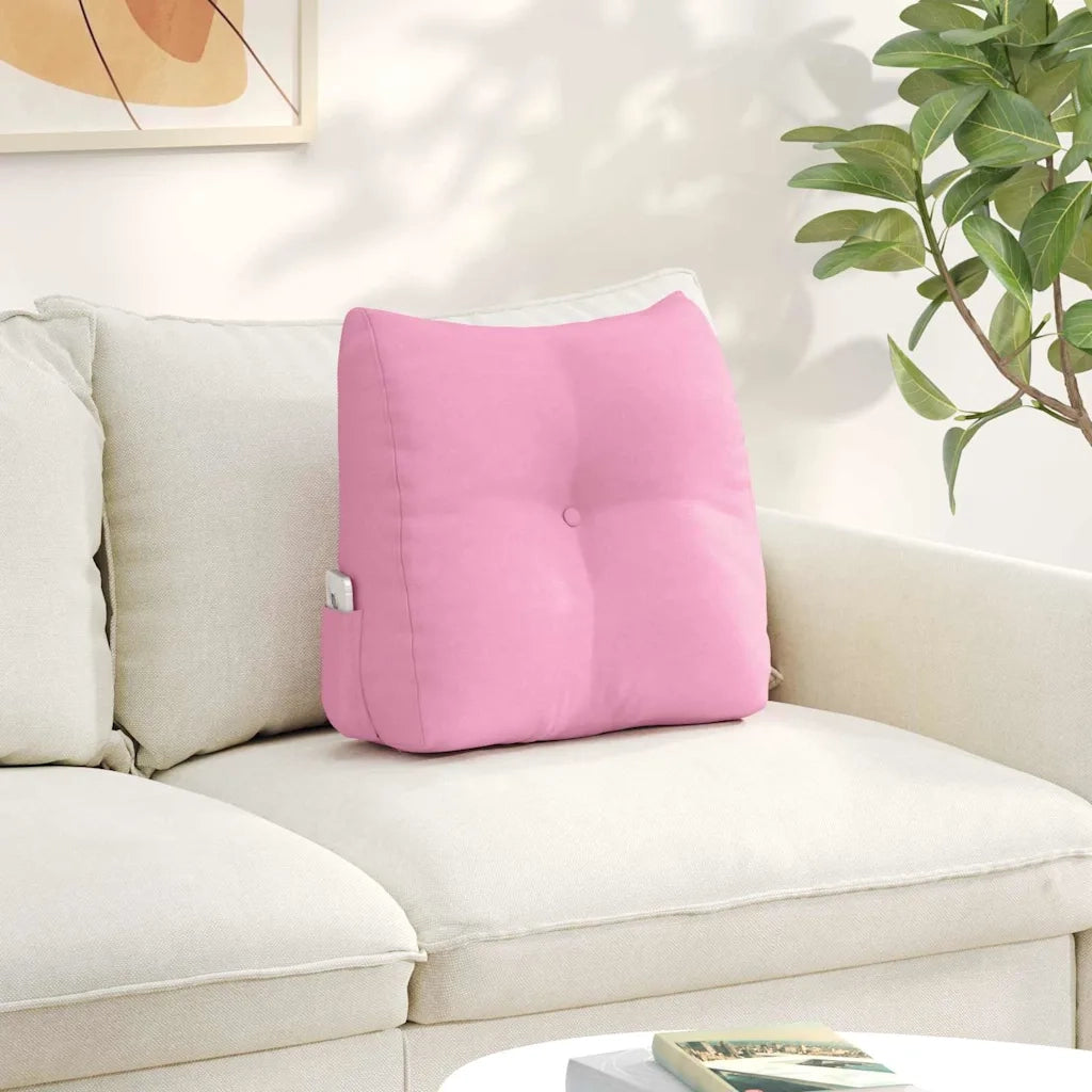 Cuscino per Schiena | Cuscino dorsale Rosa 45 x 24 x 50 cm Tessuto