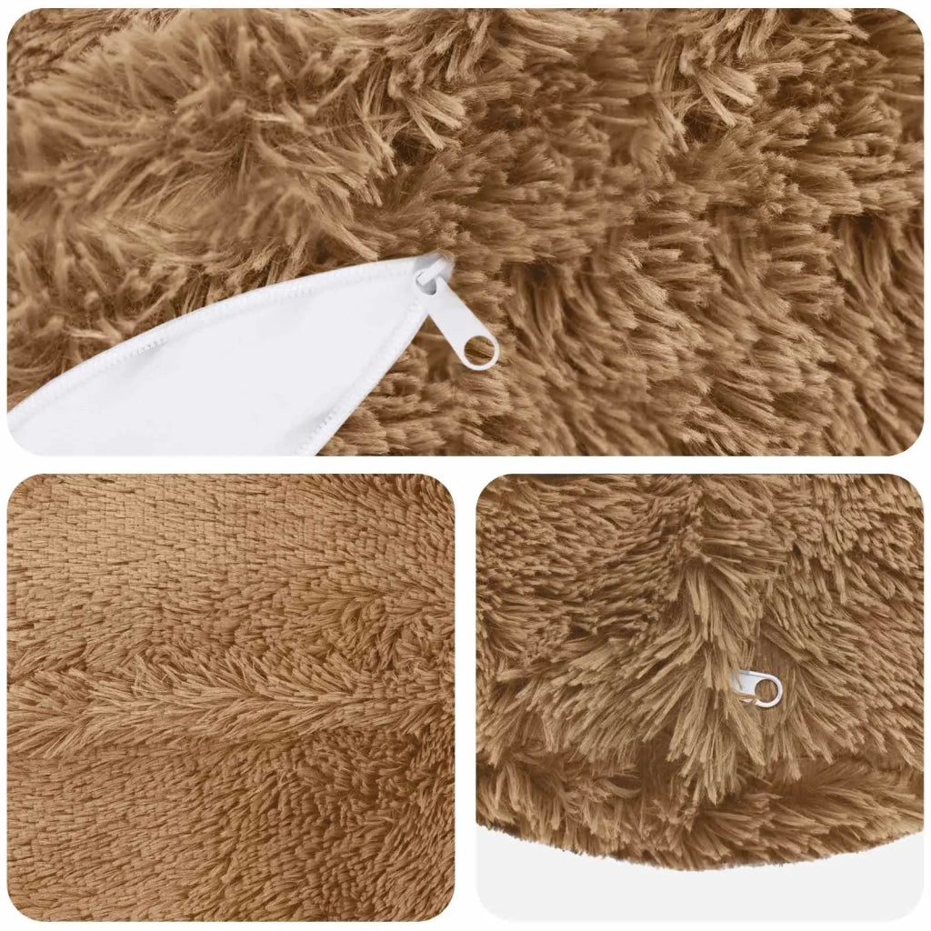 Federa 6 pcs HEERLEN Tortora Ø 60 cm Fleece PV 923070