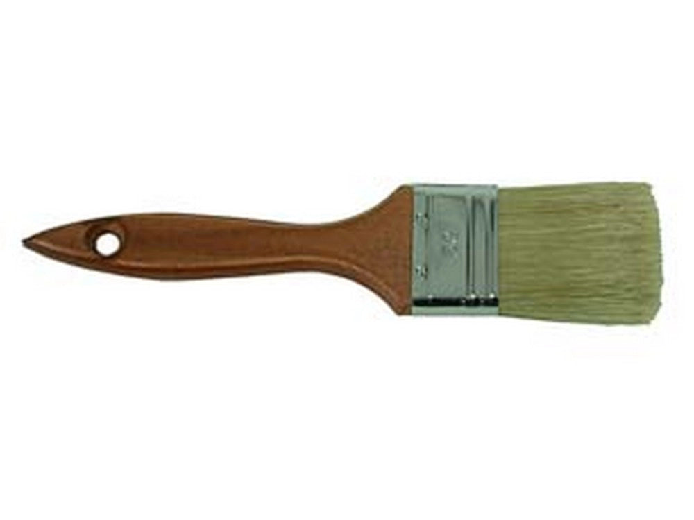 12pz pennellesse setola bionda manico legno - mm.50x13x59 cod:ferx.fer158350