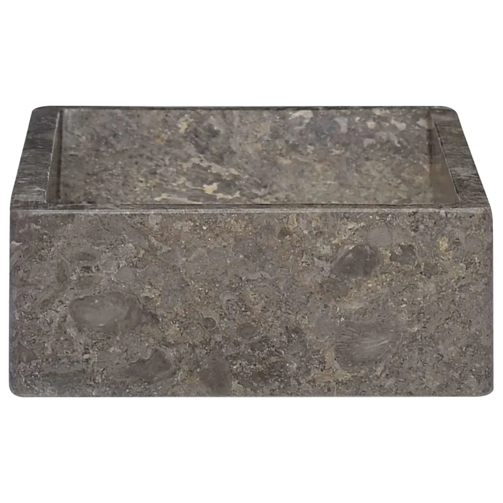 Lavello-Lavandino-Lavabo 45x30x12 cm Marmo Lucido Grigio