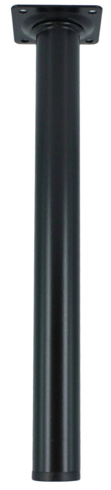 4pz piedino acciaio diametro 30 h cm.10 colore nero cod:ferx.24466