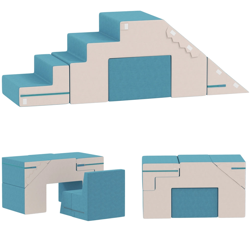 Set Blocchi da Gioco per Bambini ¨C Minimal ¨C Beige e Blu