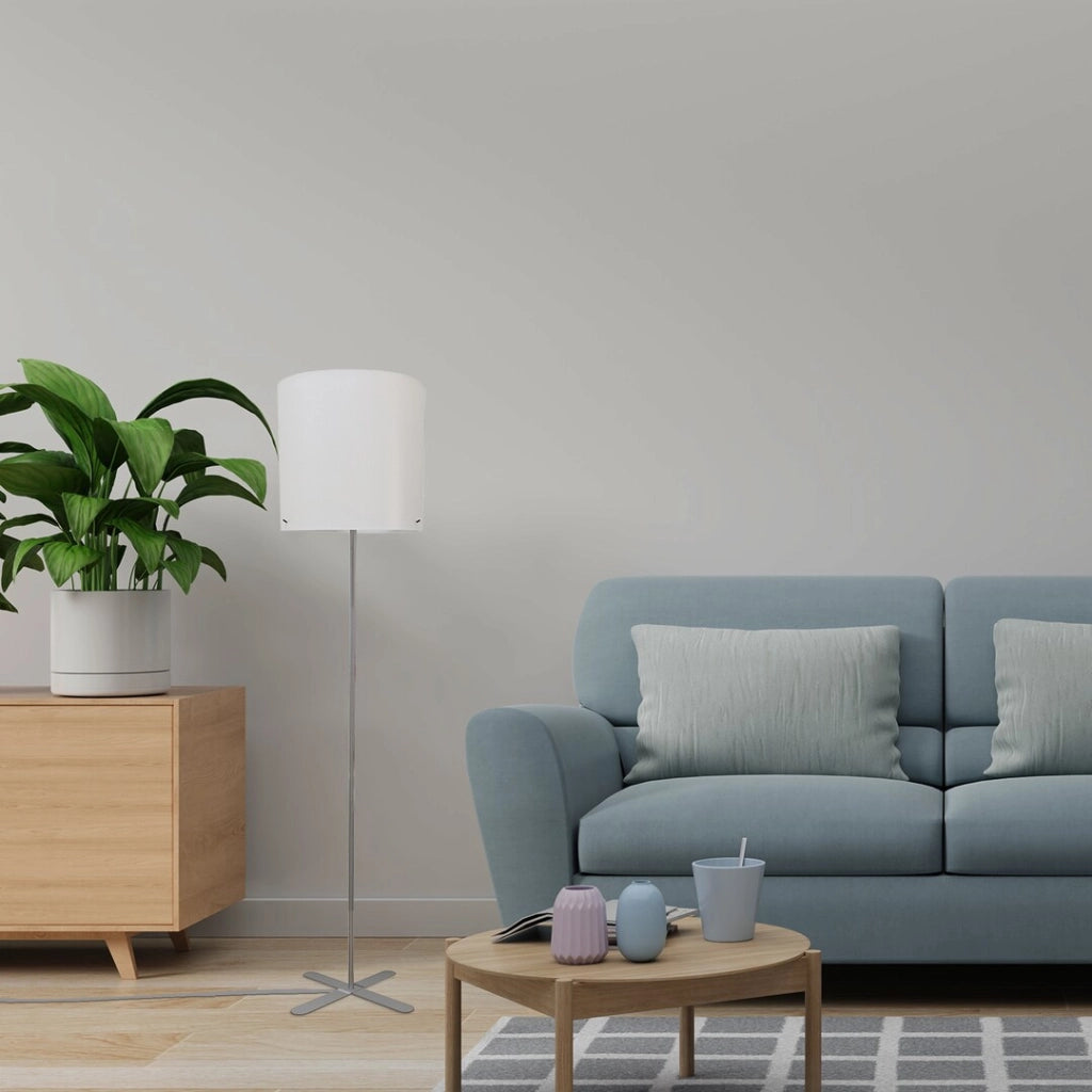 Lampada da terra Izander Rabalux E27 40W argento bianco