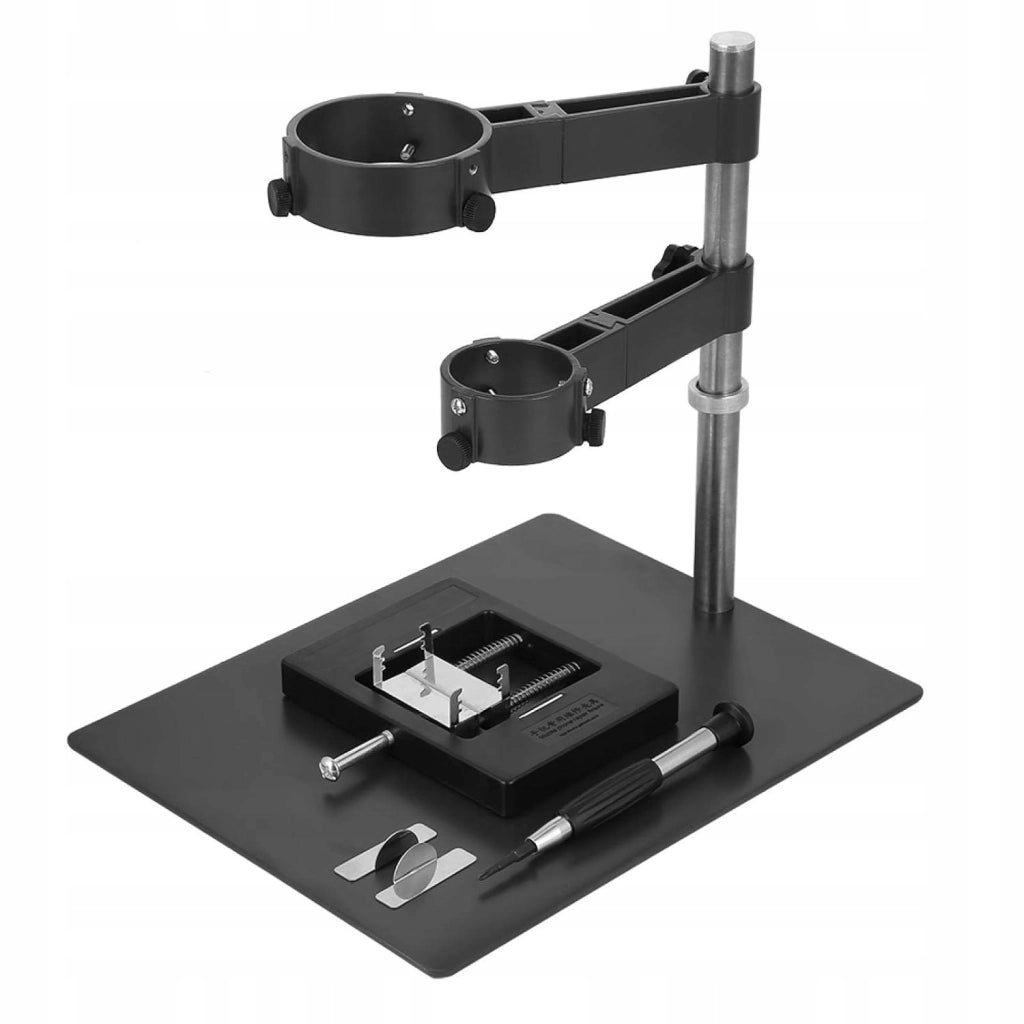 Piattaforma di Montaggio per Hotair e PCB – Supporto per BGA e PCB | Dimensioni 20x25cm, Altezza 24,5cm