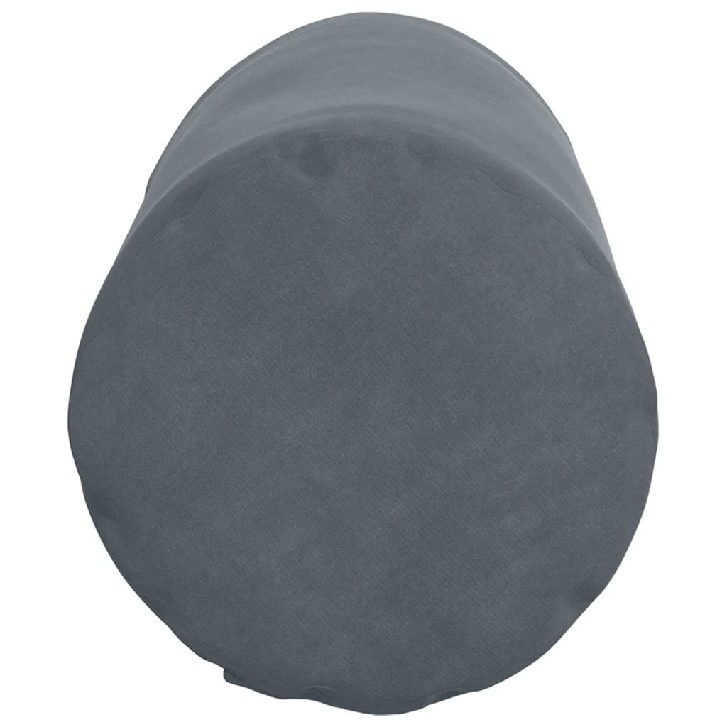 Cuscini a rullo 2 pz | Cuscini per sedie Grigio scuro ? 15 x 40 cm