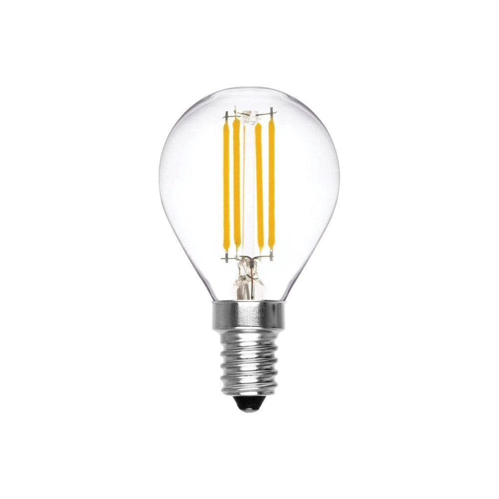 Alca power g45 6w 220v 810lm 6000k e14 lampada classica a led vetro trasparente