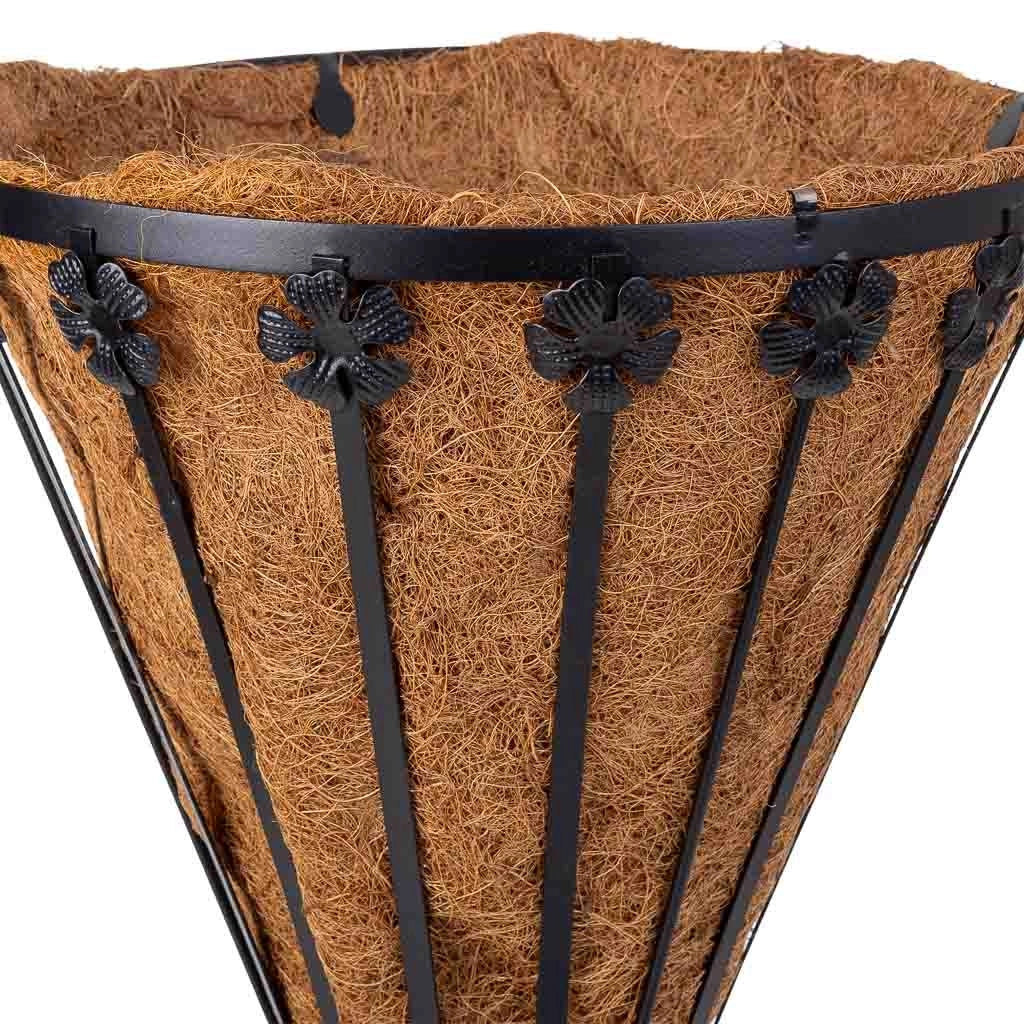 Portavaso nero, 42x37x61h cm