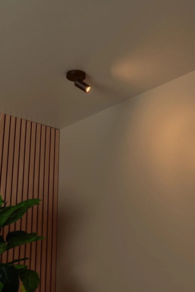 Faretto da soffitto nero orientabile RITMO Lucide