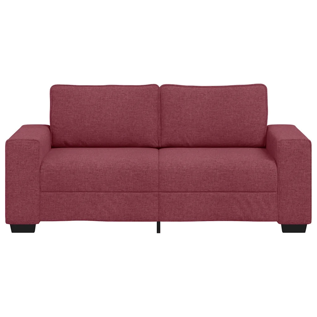 Divano a 2 Posti Rosso Vino 180x77x82 cm in Tessuto 4105169