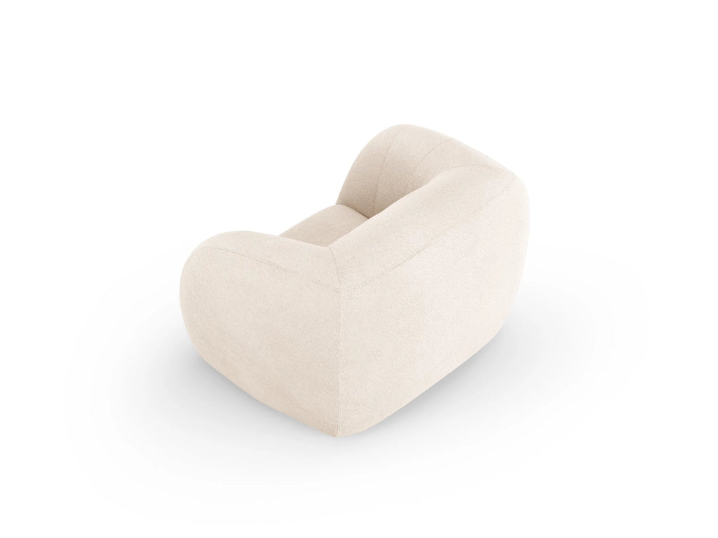 Cosmopolitan Design - Poltrona "Essen" in bouclé beige 