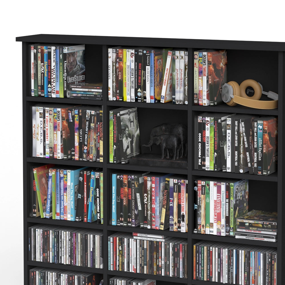 Vicco Scaffale porta cd Nero 105.4 x 136 cm