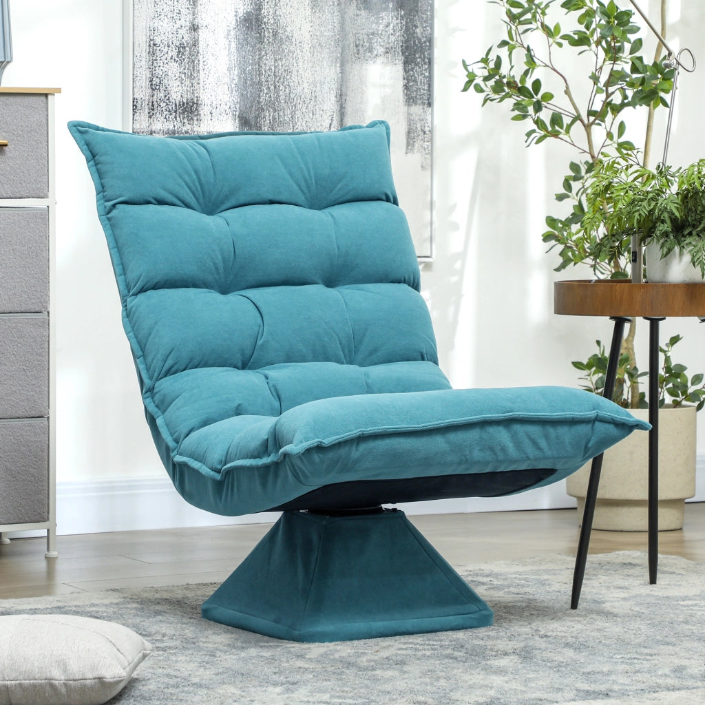 Poltrona Relax Girevole ¨C Minimal ¨C Blu 62x70x95 cm