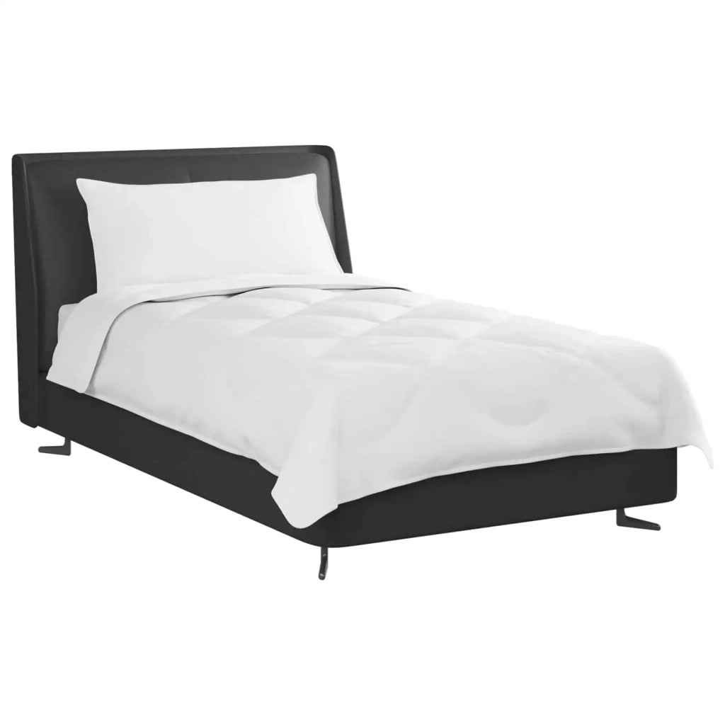 Duvet per Tutte le Stagioni con cuscino 2 pcs Bianco Microfibra 3376566