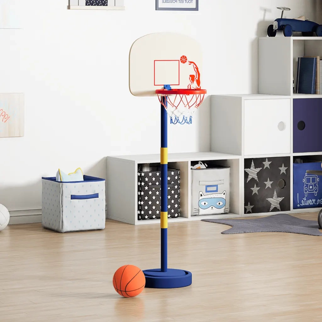 Stand da Basket con Palla e Pompa Regolabile Altezza 90/121 cm CFW2285612