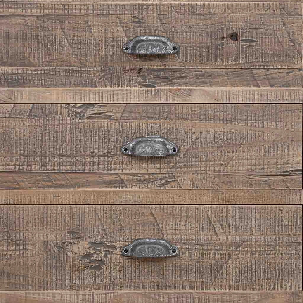 Cassettiera in legno marrone 65x40x103,5h cm