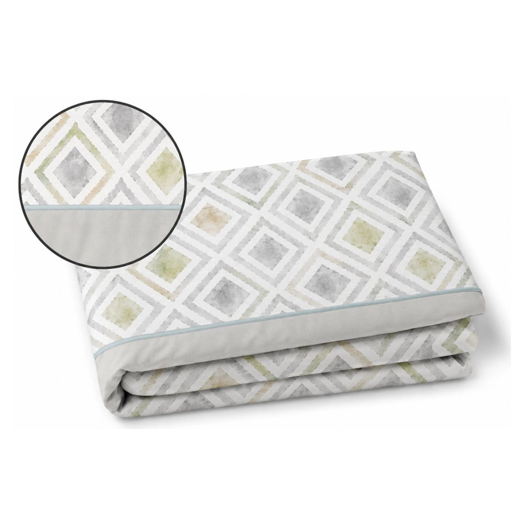 Sasila, set Completo Letto Singolo in Policotone, Grigio