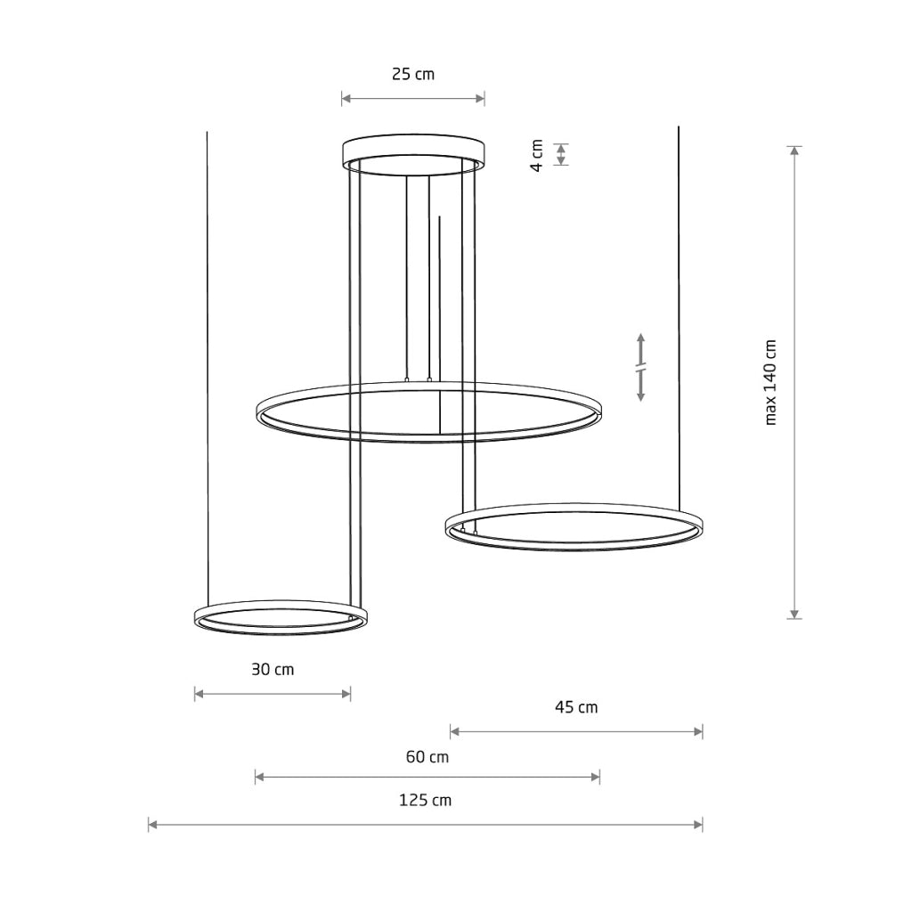 Lampada sospesa nera LED Circolo 4000K Nowodvorski 10867