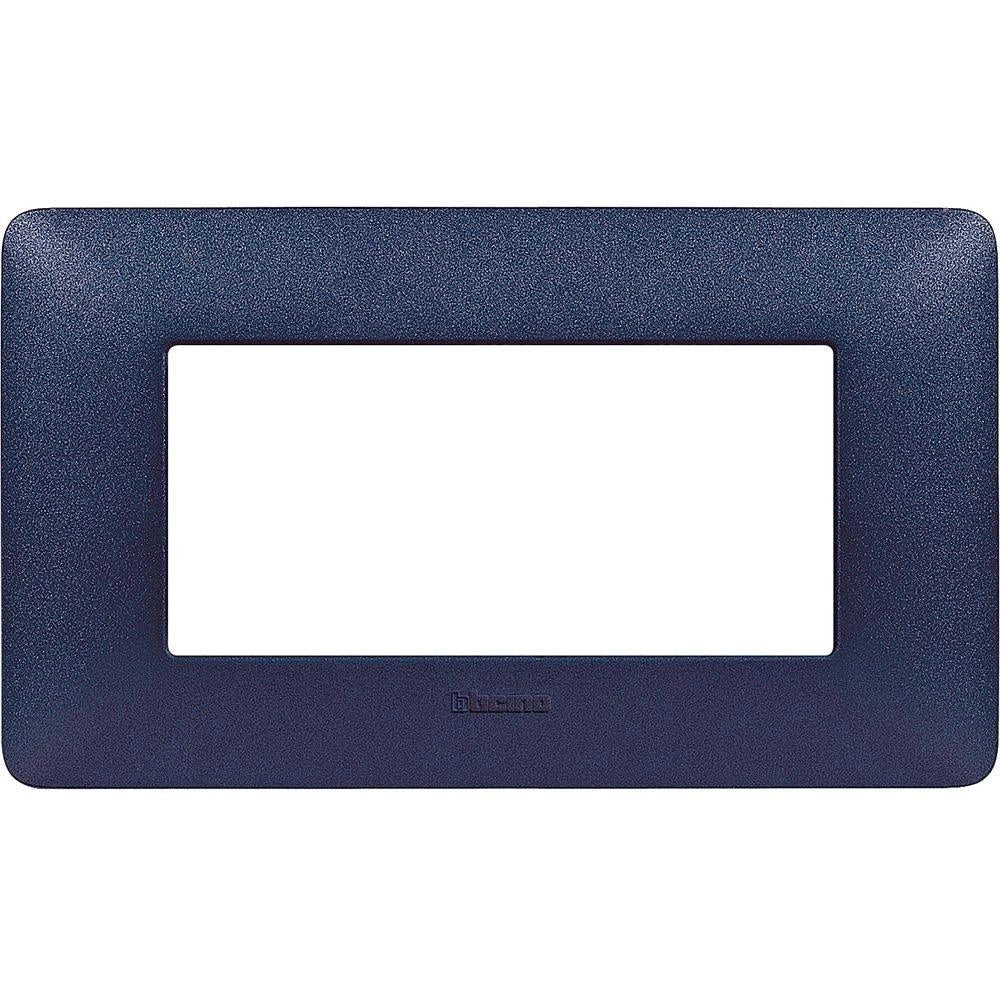 Placca Bticino Matix 4 moduli blu mercurio AM4804TBM