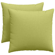 Cuscini da Divano 2 pz | Cuscini per sedie Verde chiaro 50 x 50 cm Tessuto