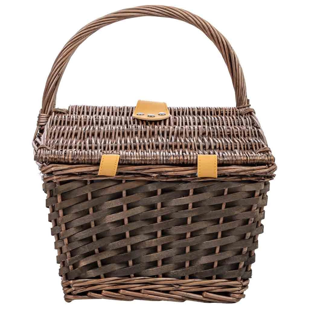 Cestino da picnic per 2 persone, marrone, 40x28x20/25/38h cm