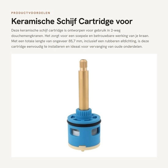 Cartridge a schijf ceramica per doccia