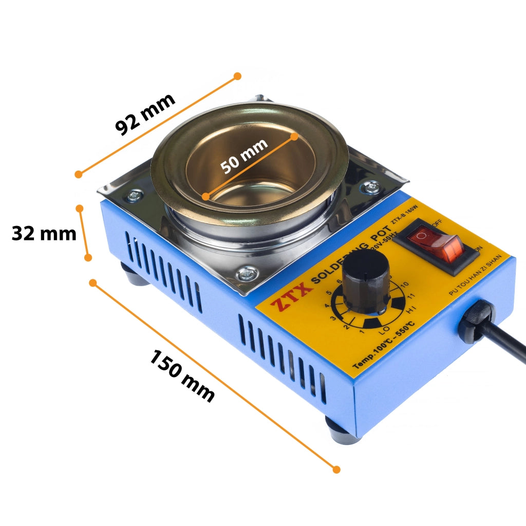 Tigelle Saldatura 21-B 160W – Acciaio Inossidabile, Diametro 50mm | Temperatura 100-550°C | Uso Versatile per Saldatura