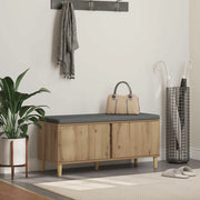 Panca per ingresso con porta-Sgabello-Panca da Corridoio Rovere artigianale 60 x 38 x 46 cm 323193