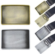 Accessori per cinture in metallo robusto con finitura bronzo antico e argento, formato rettangolare, dimensioni 2 cm (2,5 x 3,5 pollici).