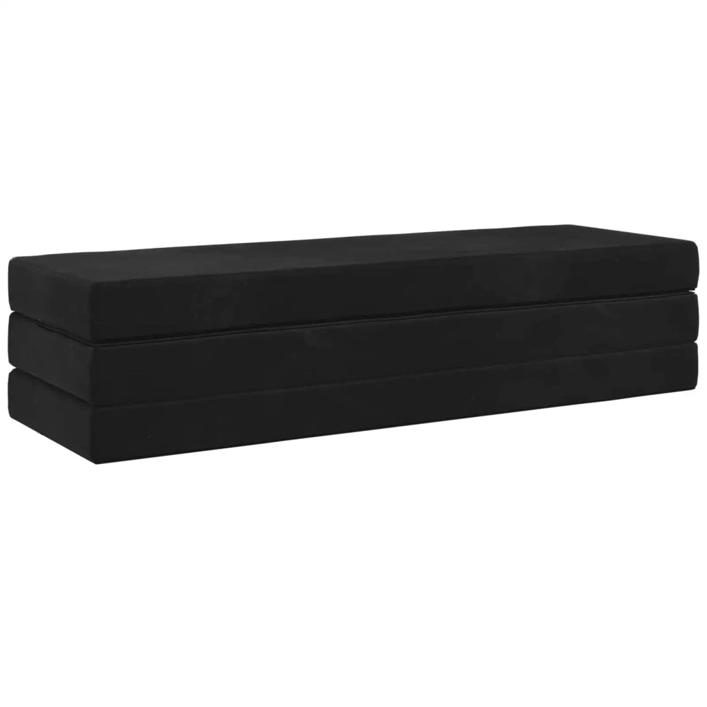 Divano Letto Pieghevole 200 x 67 x 45 cm Nero 900267