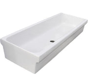 Lavabo a canale 90x45 cm Galassia Bianco