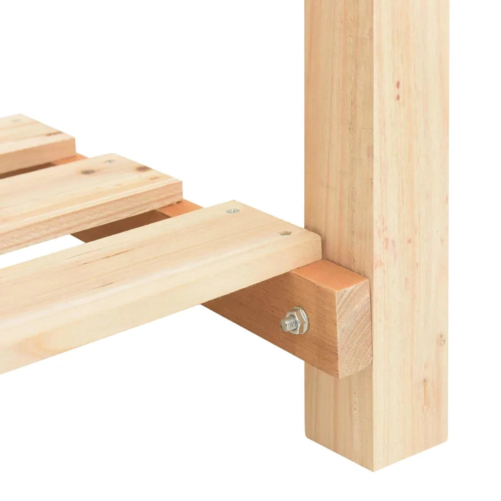 Fioriere | Cassetta per fiori | Vaso da giardino con lo scaffale Beige 161,5 x 45 x 76,5 cm