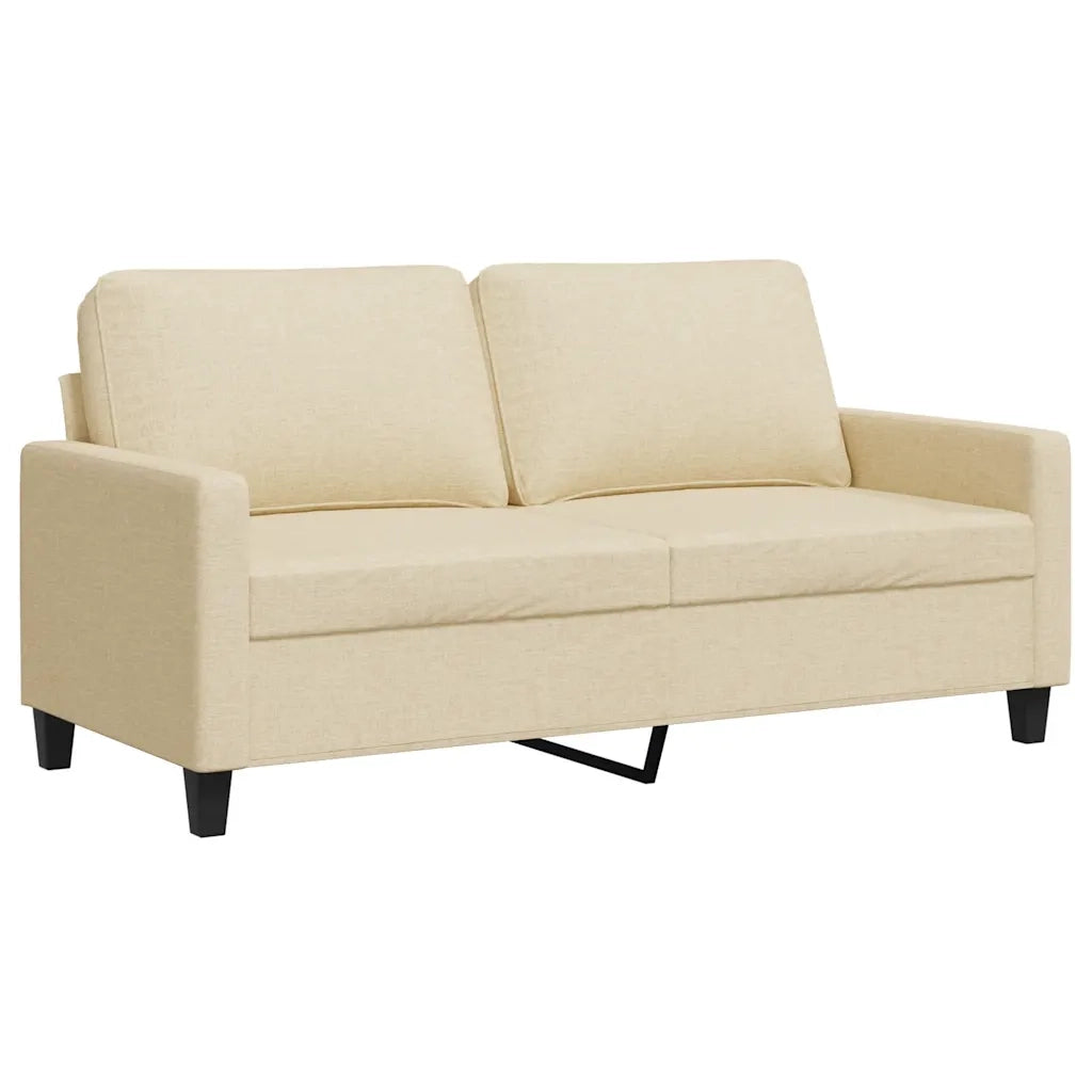 Divano a 2 Posti-Sofa 2 Posti Crema 140 cm in Tessuto 825170