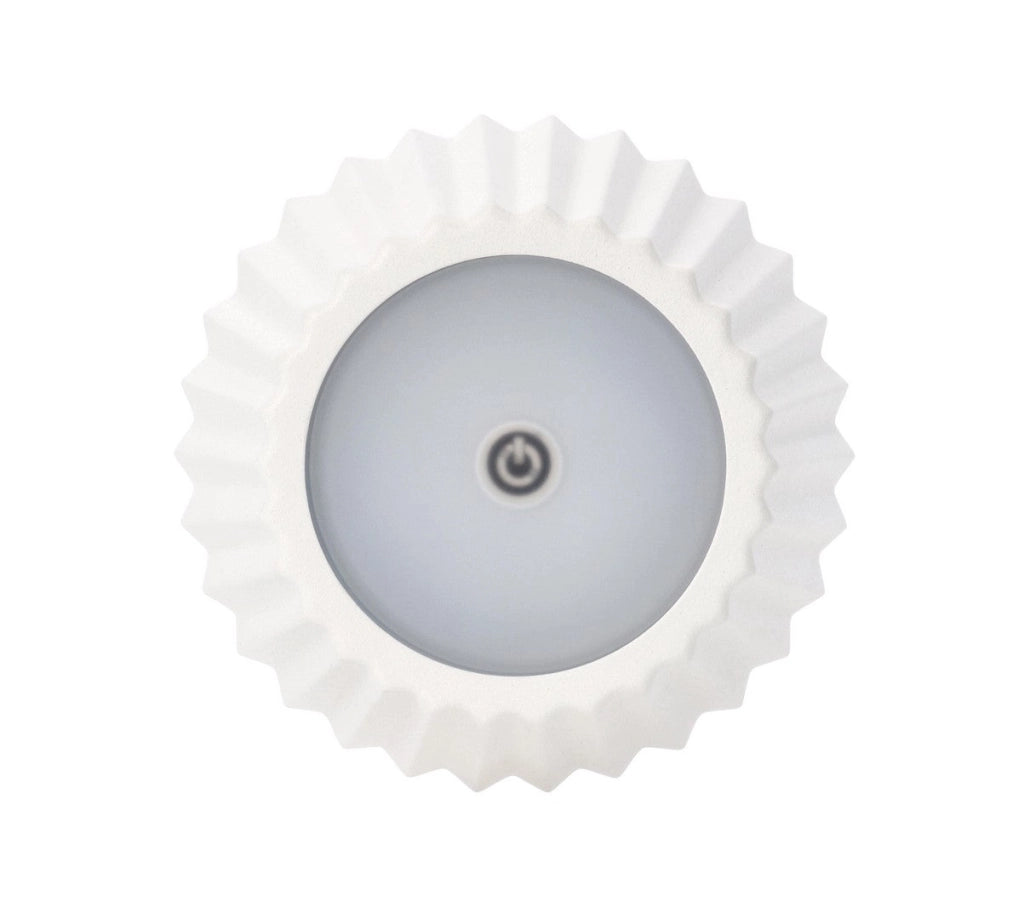 Lampada  da Tavolo Ø12,5x36 cm in Metallo Artika Bianca