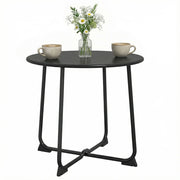 Tavolino da caff¨¨ rotondo ¨C Minimal ¨C metallo nero 50 cm