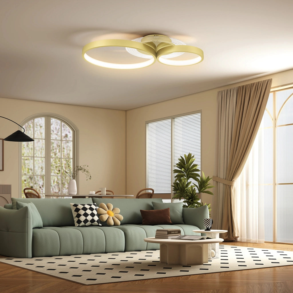 Lampada a Soffitto LED 40W 3000K/4000K/6500K ¨C Minimal ¨C Dorato