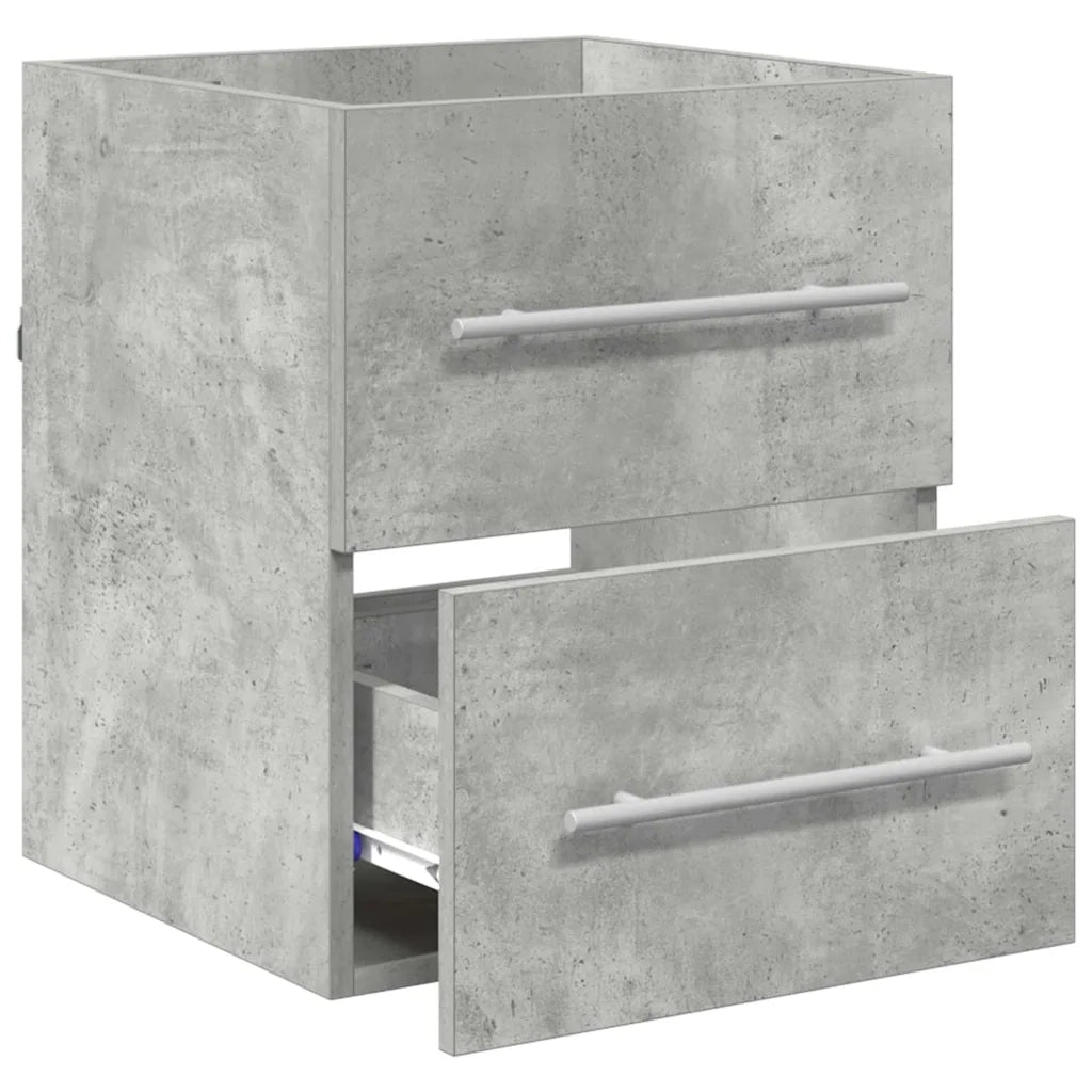 Armadio sottolavello-Mobile sottolavello Grigio cemento 38,5 x 41 x 48 cm