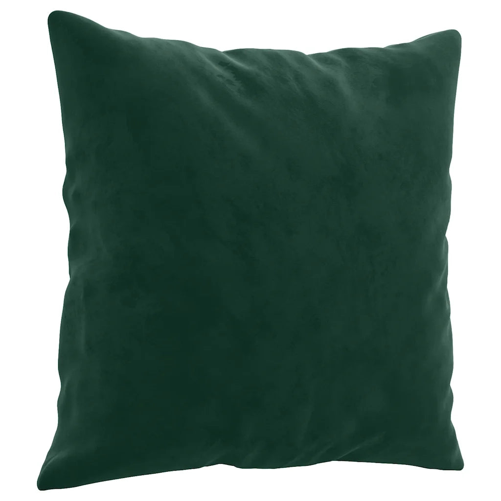 Set di Divani 2 pz con Cuscini Verde Scuro in Velluto 3202232