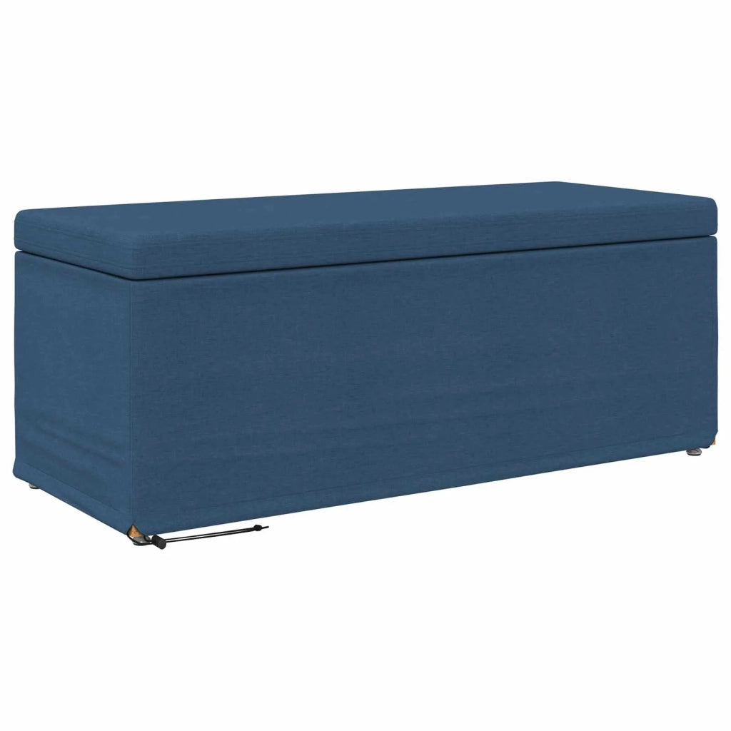Pouf Blu 101 x 41 x 40 cm Tessuto e Legno Ingegnerizzato 876793