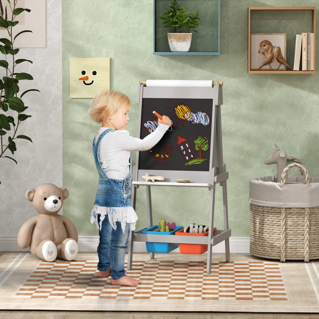 Cavalletto per Bambini 3-in-1 ¨C zephmum ¨C Bianco