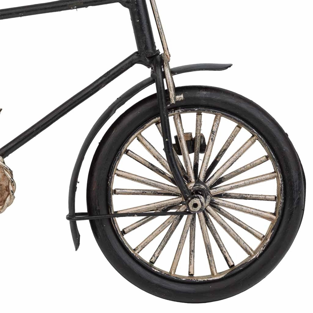 Bici in metallo nero 23x7,5x12,5h