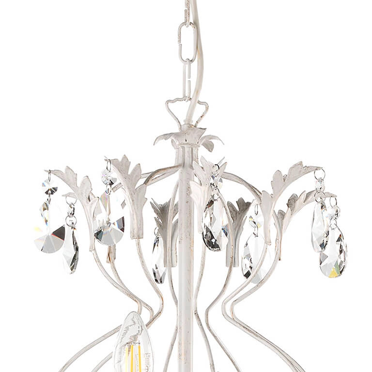 Lampadario 8 luci Teresa avorio