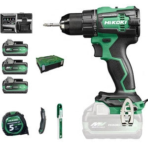 HIKOKI TRAPANO DV18DE 18V C/PERC BRUSH+3BATT+ACC
