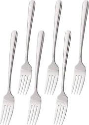 Set di forchette Bon Appétit, 6 pezzi, acciaio inossidabile, 19 cm, forchette da tavola, forchette, lavastoviglie, pesanti e di alta qualità