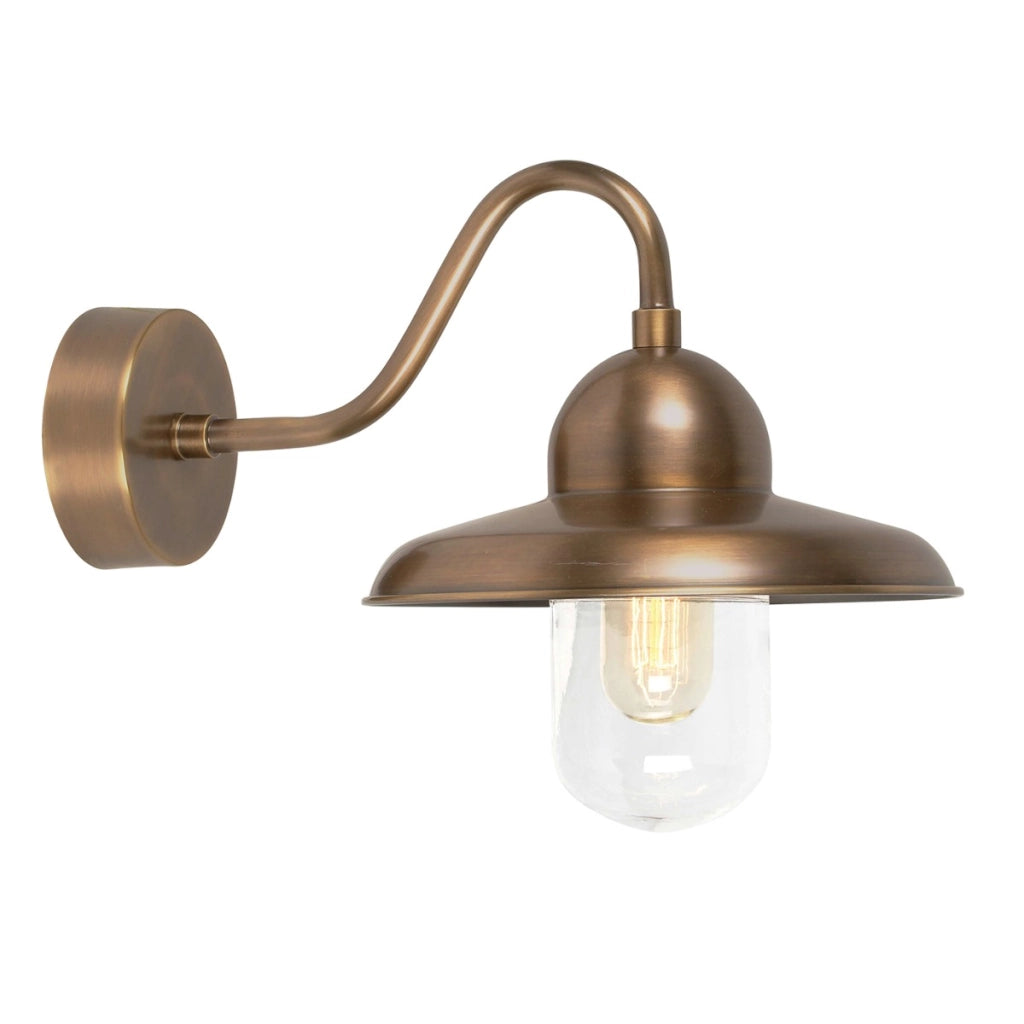 Applique esterna Somerton ottone antico E27 IP44 Elstead