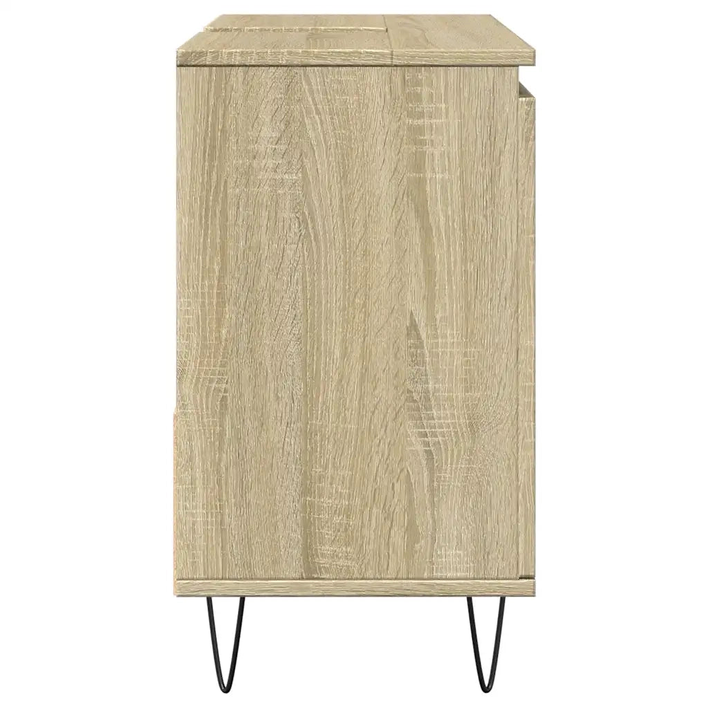 Armadietto da Bagno Rovere Sonoma 65x33x60 cm Legno Multistrato 849677