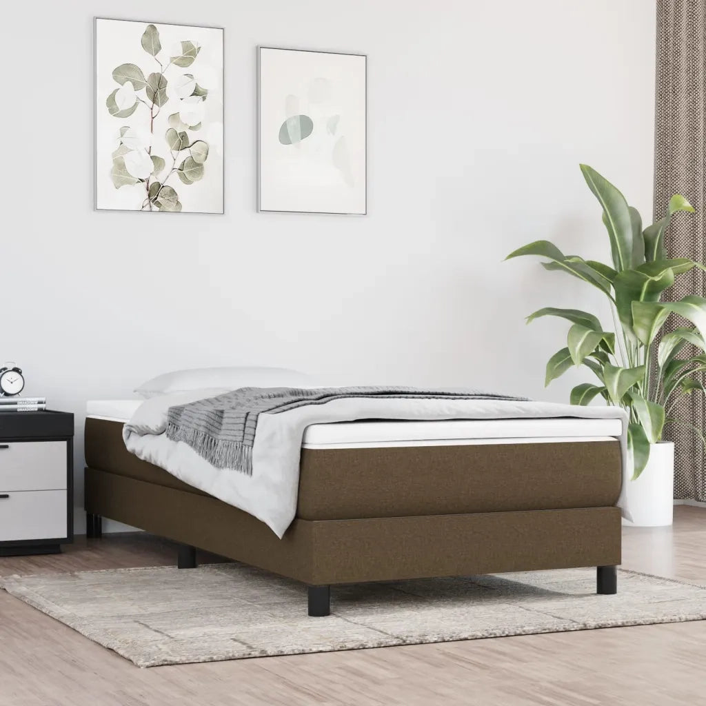 Materasso a Molle Insacchettate Rigidità Media Marrone Scuro 90x190x20 cm 347697