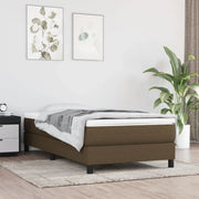 Materasso a Molle Insacchettate Rigidità Media Marrone Scuro 90x190x20 cm 347697